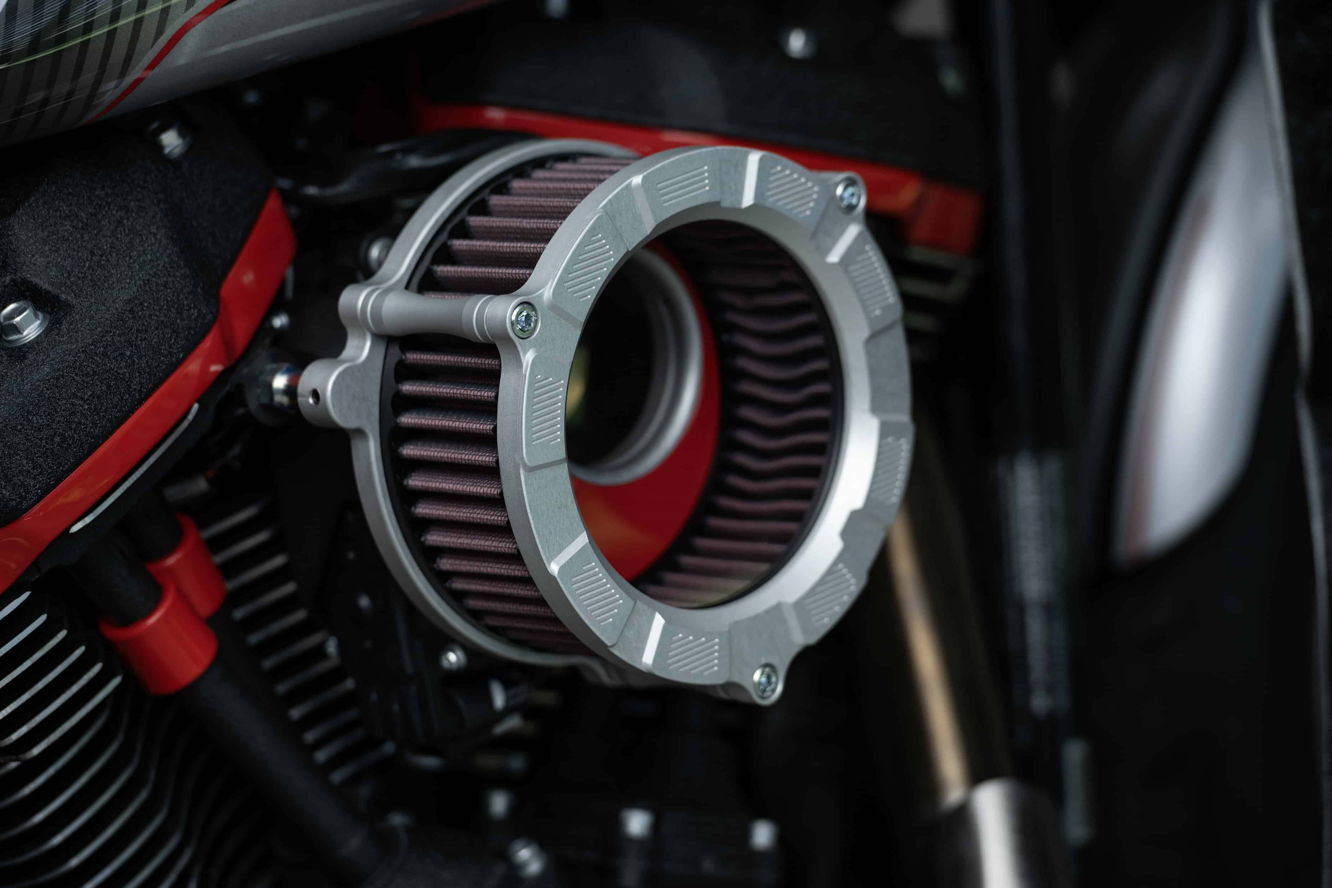 Crook series custom Harley Davidson softail air filter FXLRS