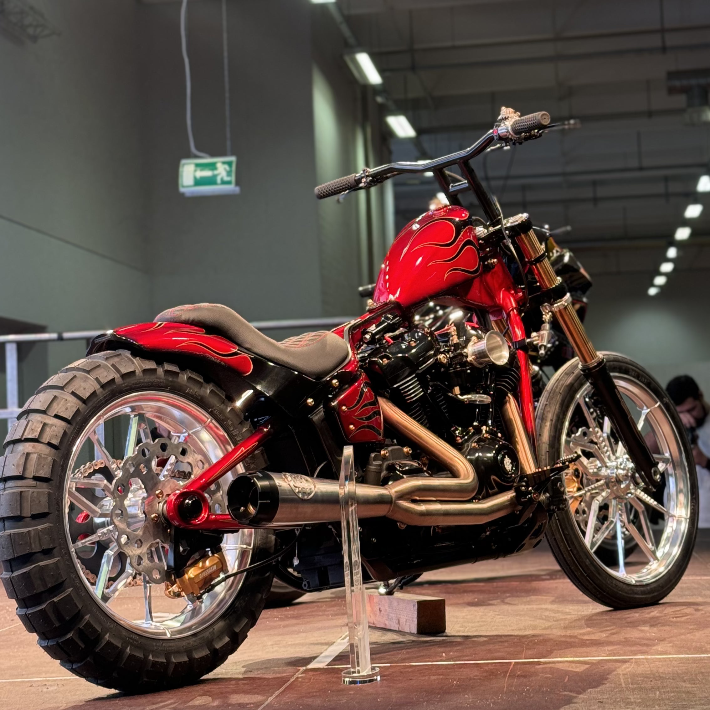 Custom bober build with grater spoke cnc machined wheels