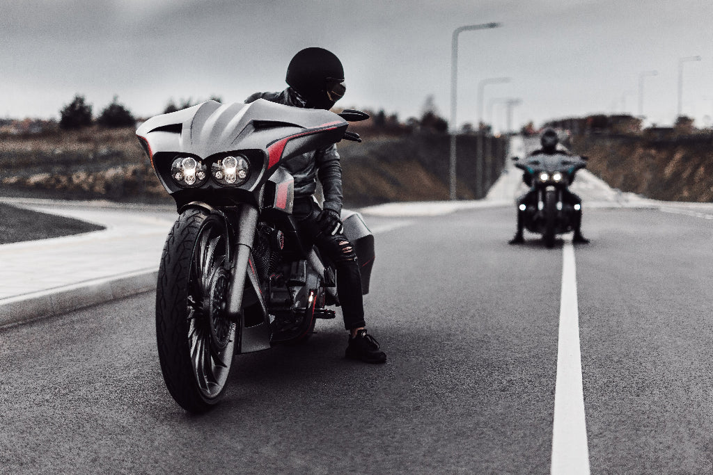 Two future Harley Davidson baggers made by Tommy&Sons