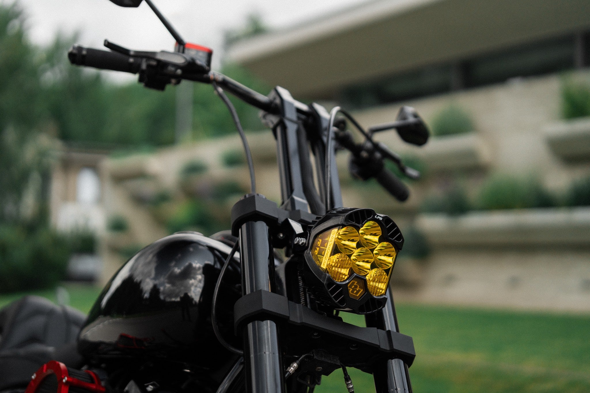 Softail Low Rider S Triple trees and baja headlight