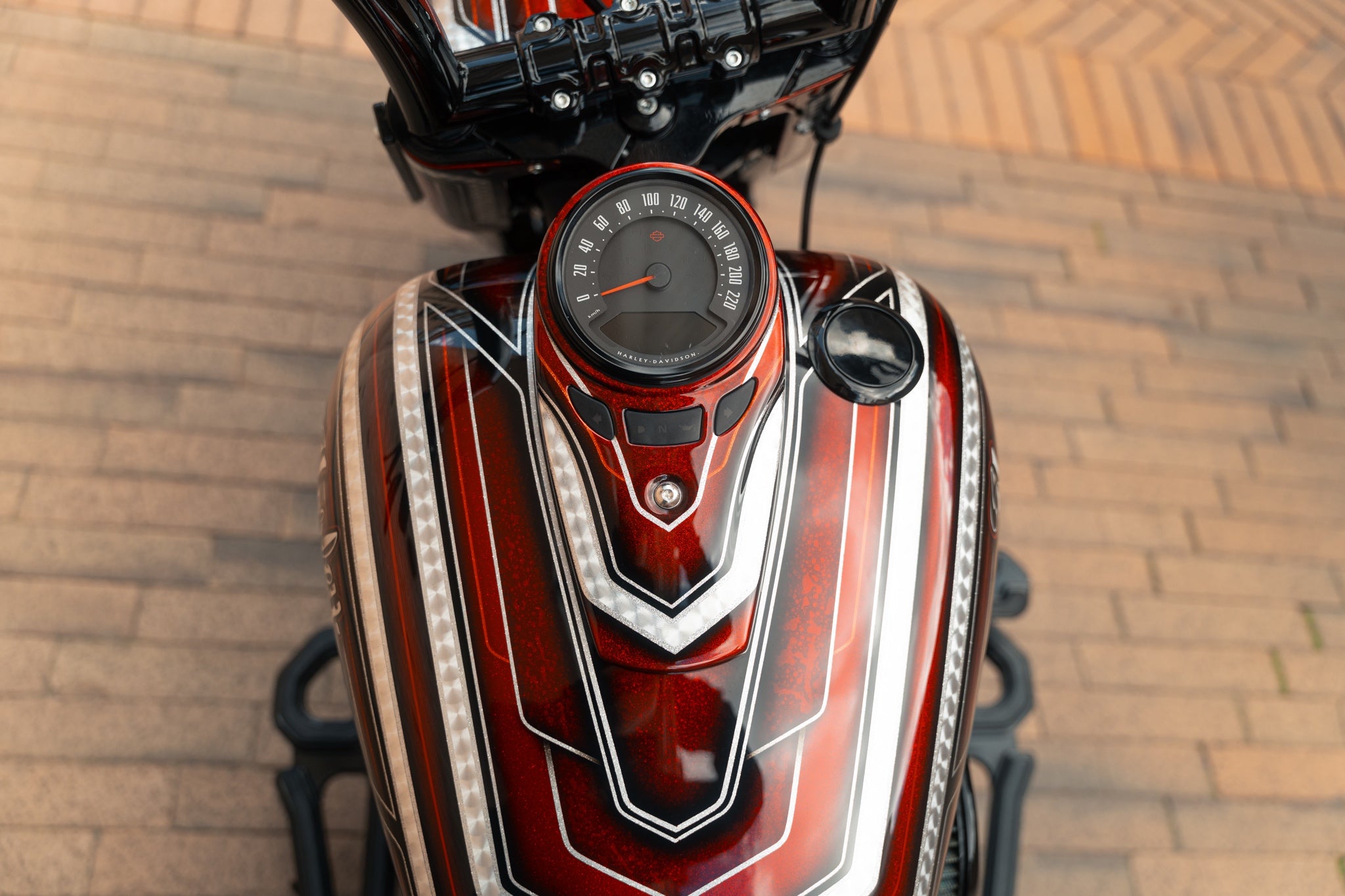 Custom painted softial fuel tank