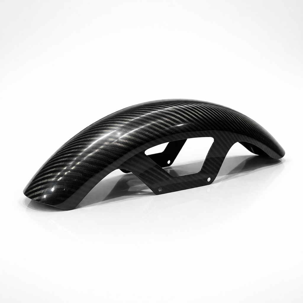 Twill carbon fiber front fender for Harley Davidson Touring 2024+ shorty style