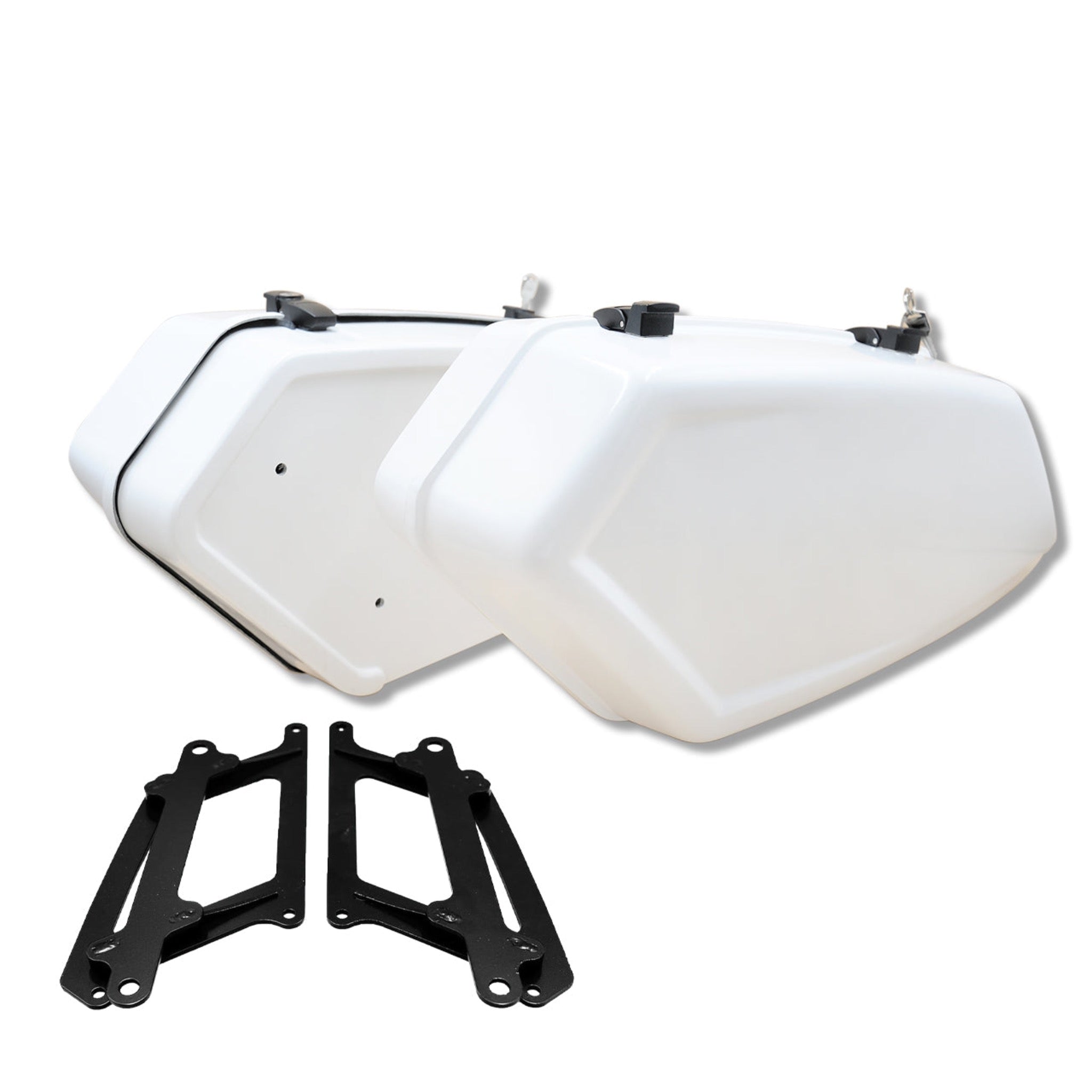 Inception Series Bolt On Saddlebags for HD Dyna and Softail models