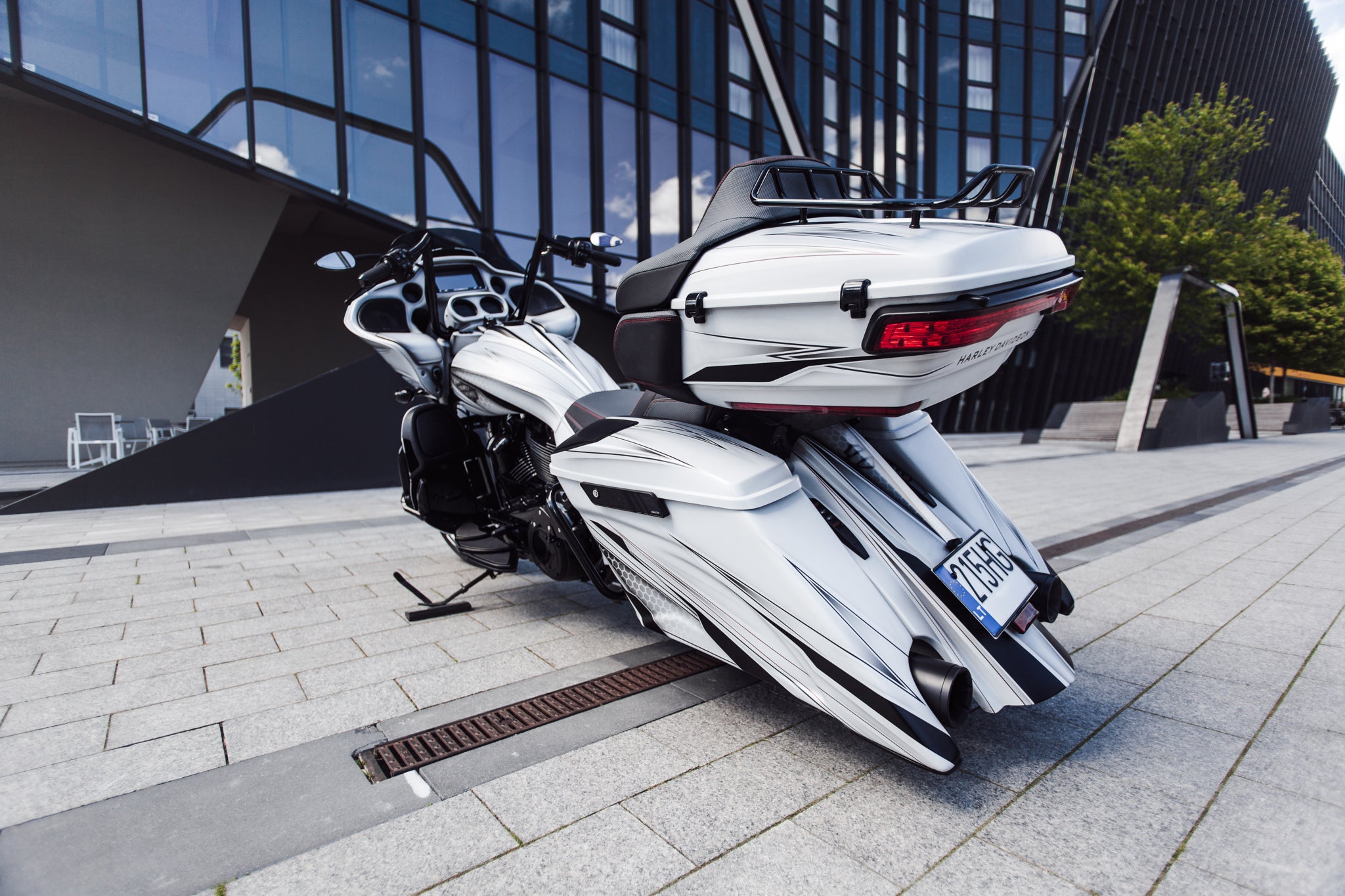 Set of stretched fender and saddlebags Magnus for Harley Davidson Touring 2014 up - Tommy&Sons