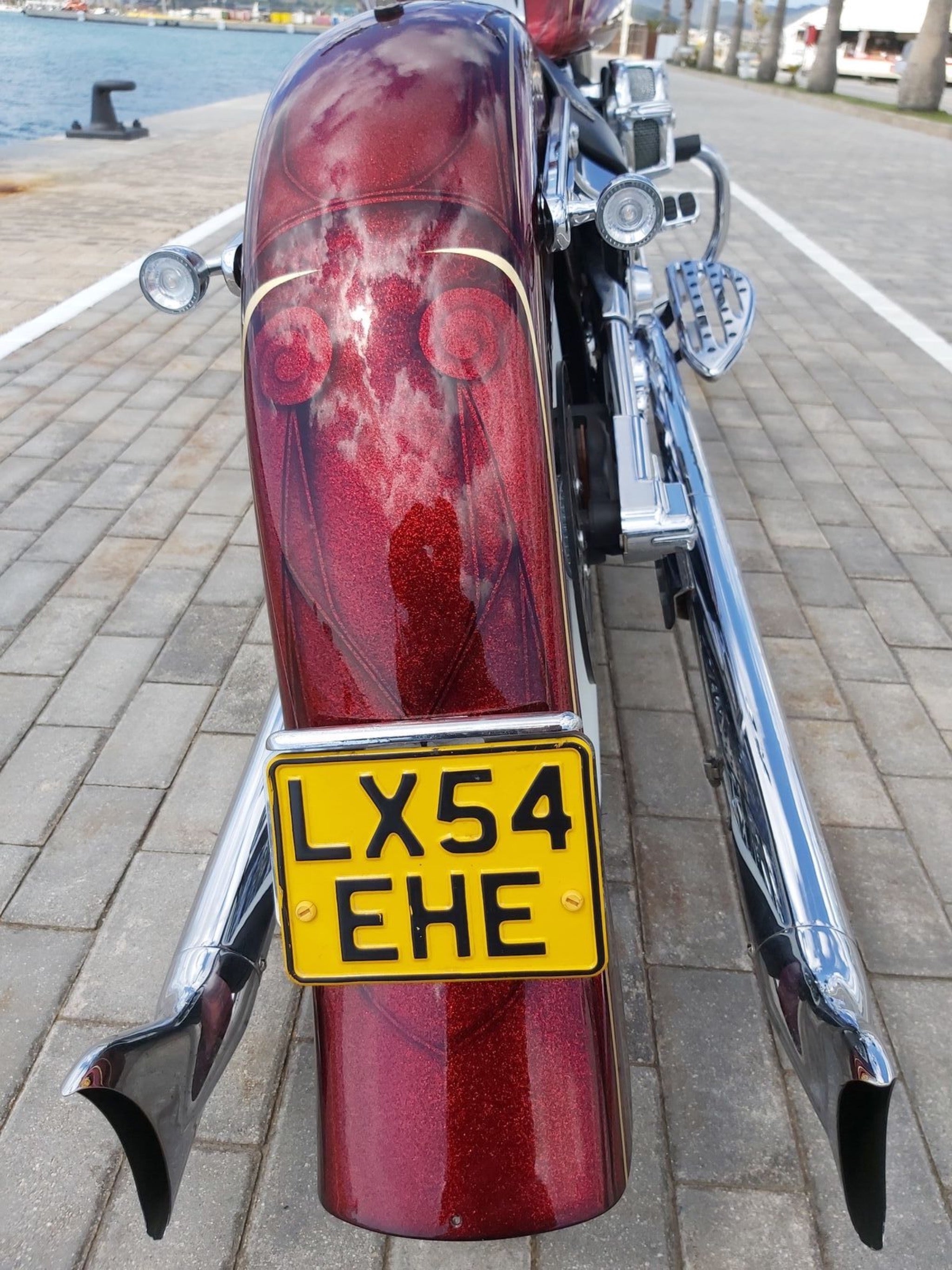 Chicano style Stretched Rear Fender for Harley Davidson Softail from 2000 to 2017 - Tommy&Sons