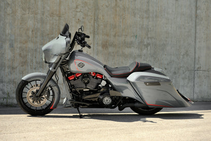 19" Wrapper front fender for Harley Davidson Touring models Gray side