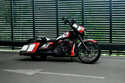 23" Wrapper front fender for Harley Davidson Touring models side