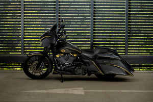 Magnus side cover and tank shroud set for Harley Davidson Touring (Street Glide, Road Glide, Road King) 2014-2023 models black side