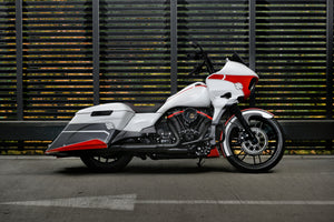 21" Wrapper front fender for Harley Davidson Touring models side white