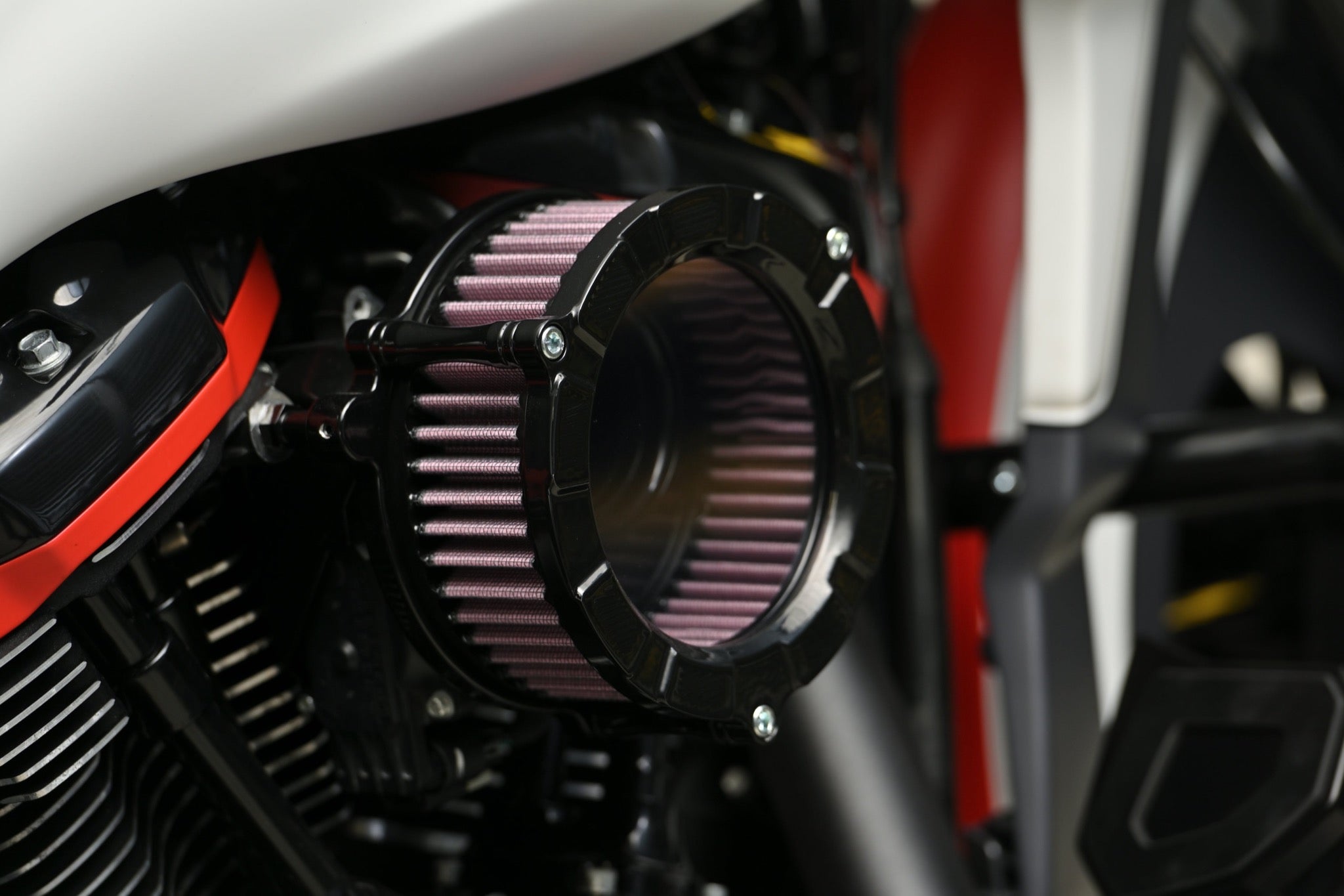 Harley Davidson Milwaukee-8 Touring, Softail Transparent air filter black