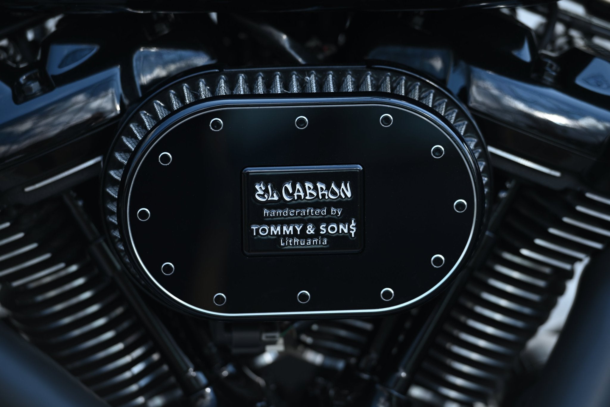 El Cabron air filter cover Harley Davidson Heritage