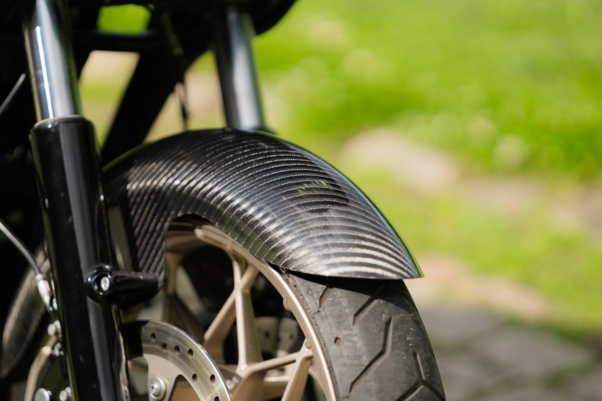 Harley Davidson Carbon fiber front fender with twill pattern