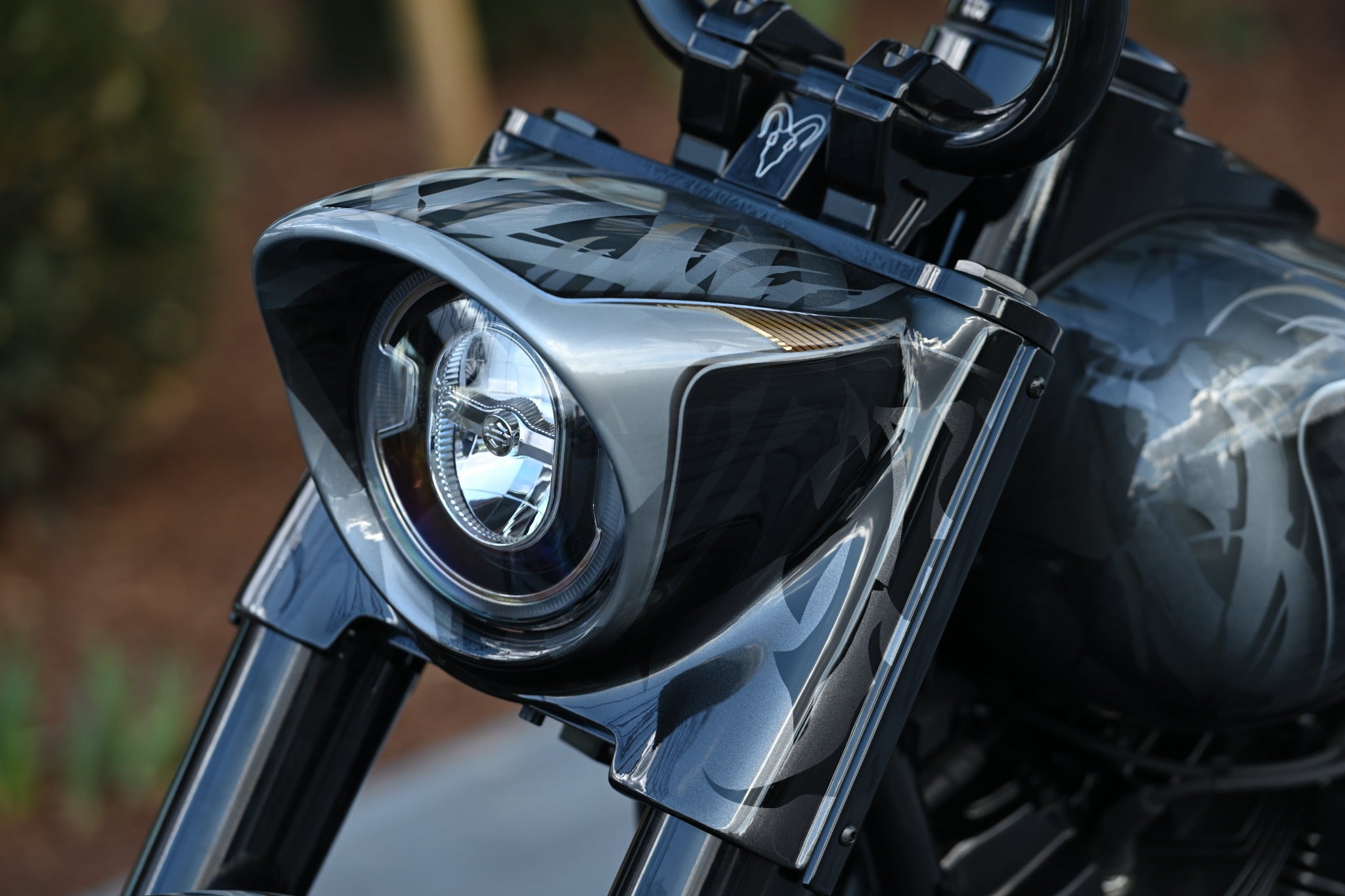 Harley Davidson Softail Heritage Nacelle on motorcycle upclose