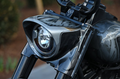 Harley Davidson Softail Heritage Nacelle on motorcycle upclose