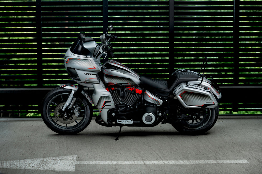 Inception Series Bolt On Saddlebags for HD Dyna and Softail models ...