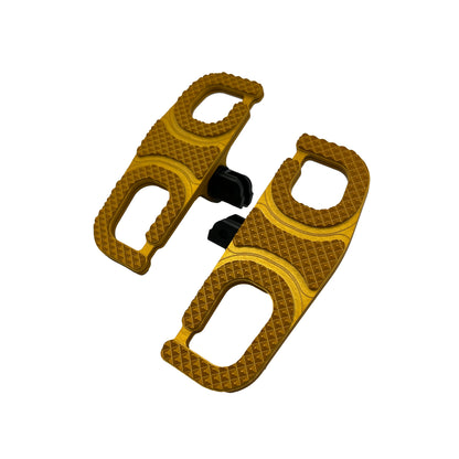 Mini floorboards for Harley Davidson Softail 2018+ models gold product perspective