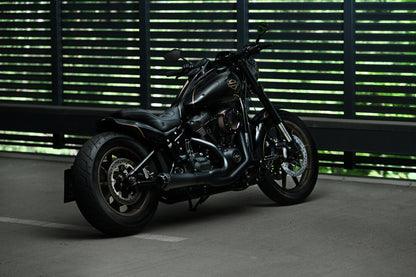 Short rear fender for Harley Davidson Fat Bob, Heritage, Low Rider, full motorcycle
