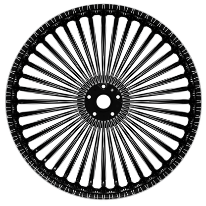 Sly Spoke custom forged wheel for Harley Davidson motorcycle 21x3,5" render straight