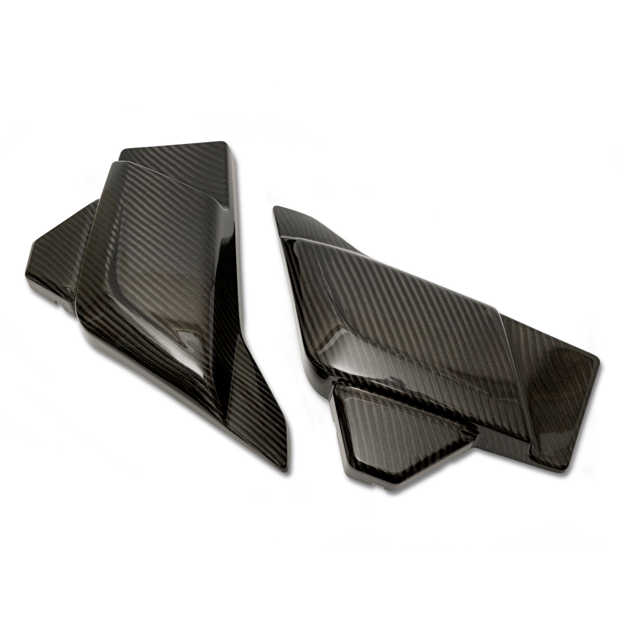 Carbon fiber side covers for the Harley Davidson 2023.5+ Touring models