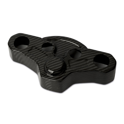 Carbon fiber triple tree cover for Harley Davidson Touring models