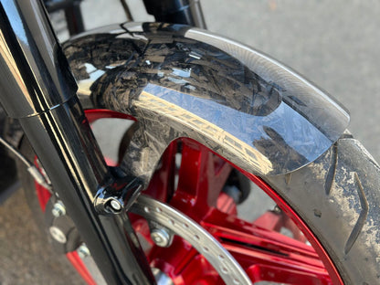Forged carbon fiber front fender for Harley Davidson Touring 2024+ models in detail
