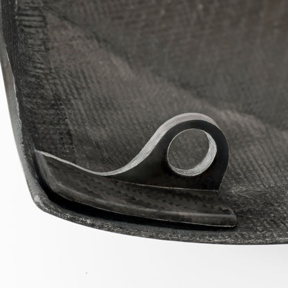 Softail side cover carbon fiber rubber holder