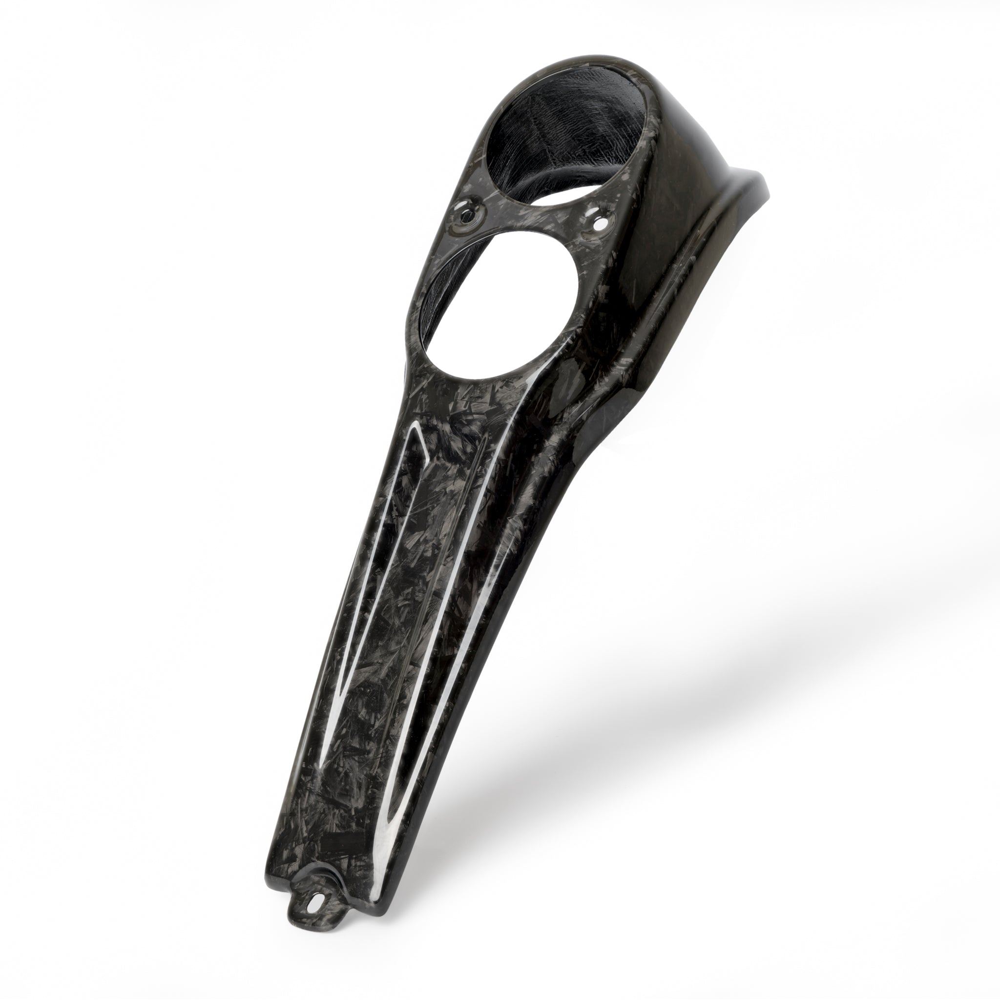 Forged carbon fiber dash console for Harley Davidson Low Rider 2018-2021 models.