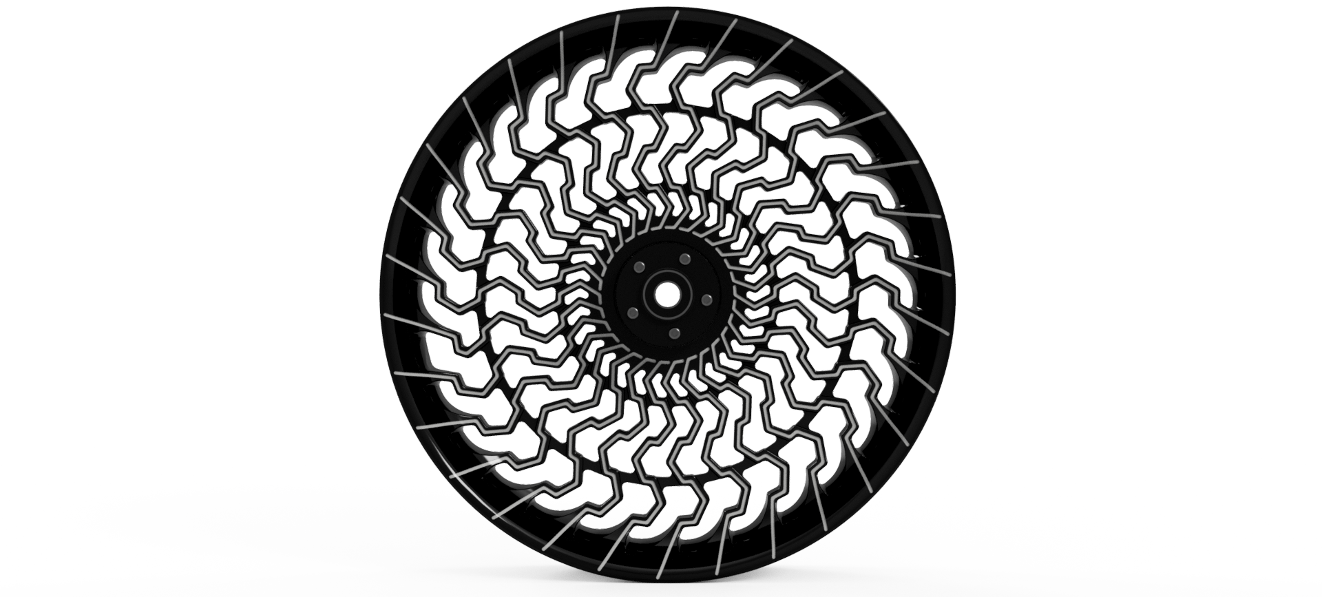 Tommy&Sons 23"x3,75" front wheel for harley davidson Touring render straigth