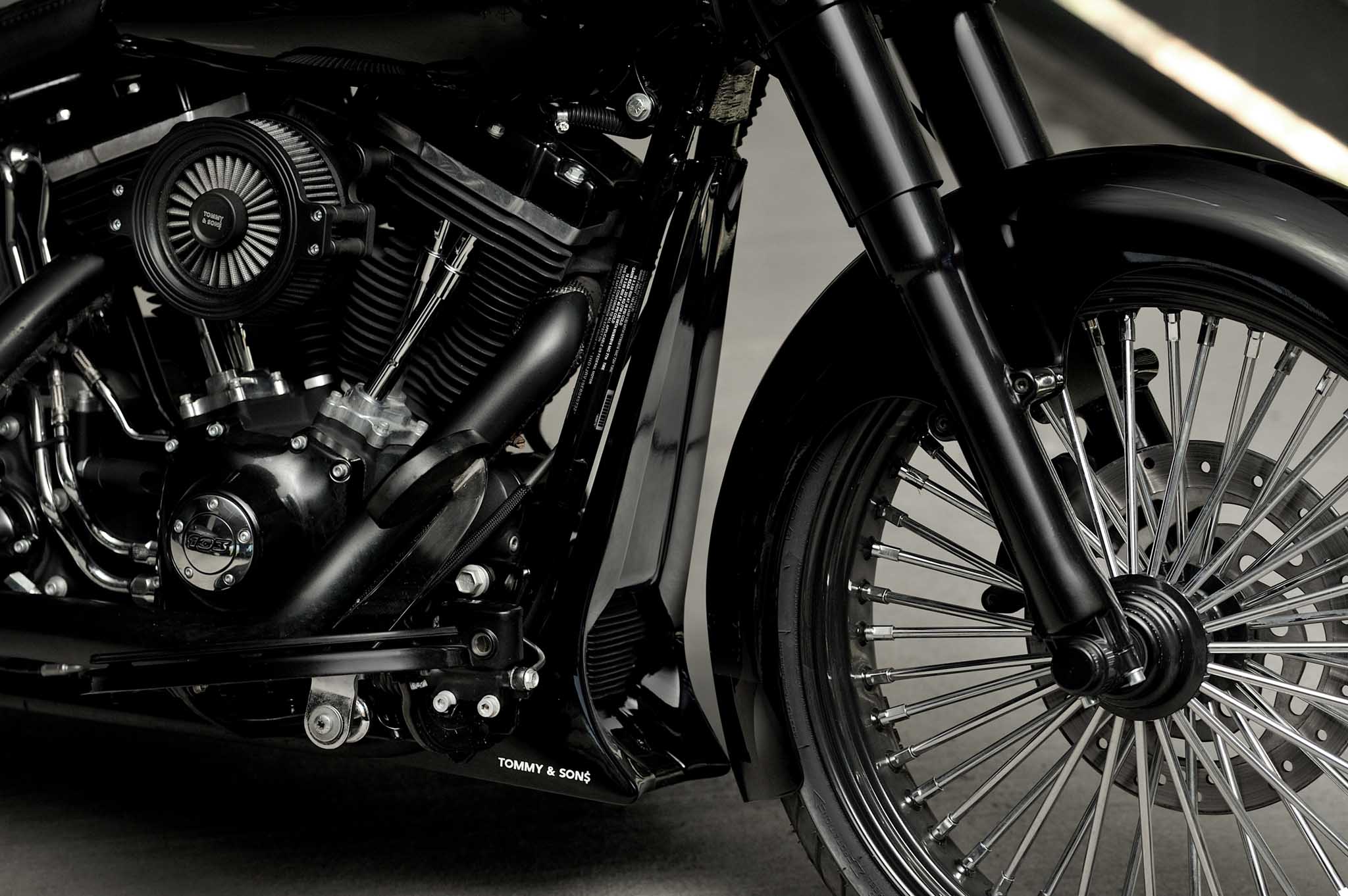 Outlaw Series Radiator Cover for Harley Davidson Softail 2007-2017 models - Tommy&Sons