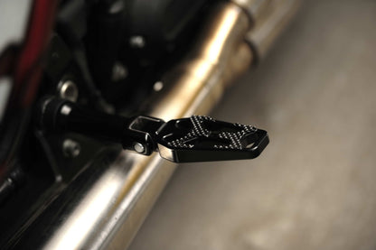 Crook Series Passenger Foot Pegs for Harley Davidson M8 Softail models - Tommy&Sons