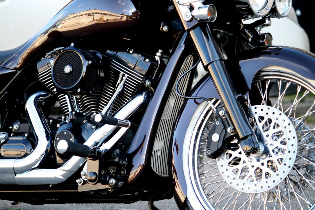Tommy&Sons Radiator Covers for Softails, V-Rods and Tourings