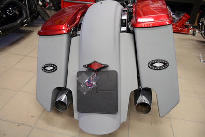 Bolt on Type Stretched Rear Fender for Harley Davidson touring models from 2009 to 2013 - Tommy&Sons