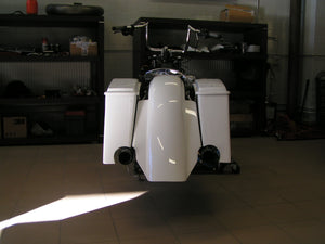 Bolt on Type Stretched Rear Fender for Harley Davidson touring models from 2009 to 2013 - Tommy&Sons