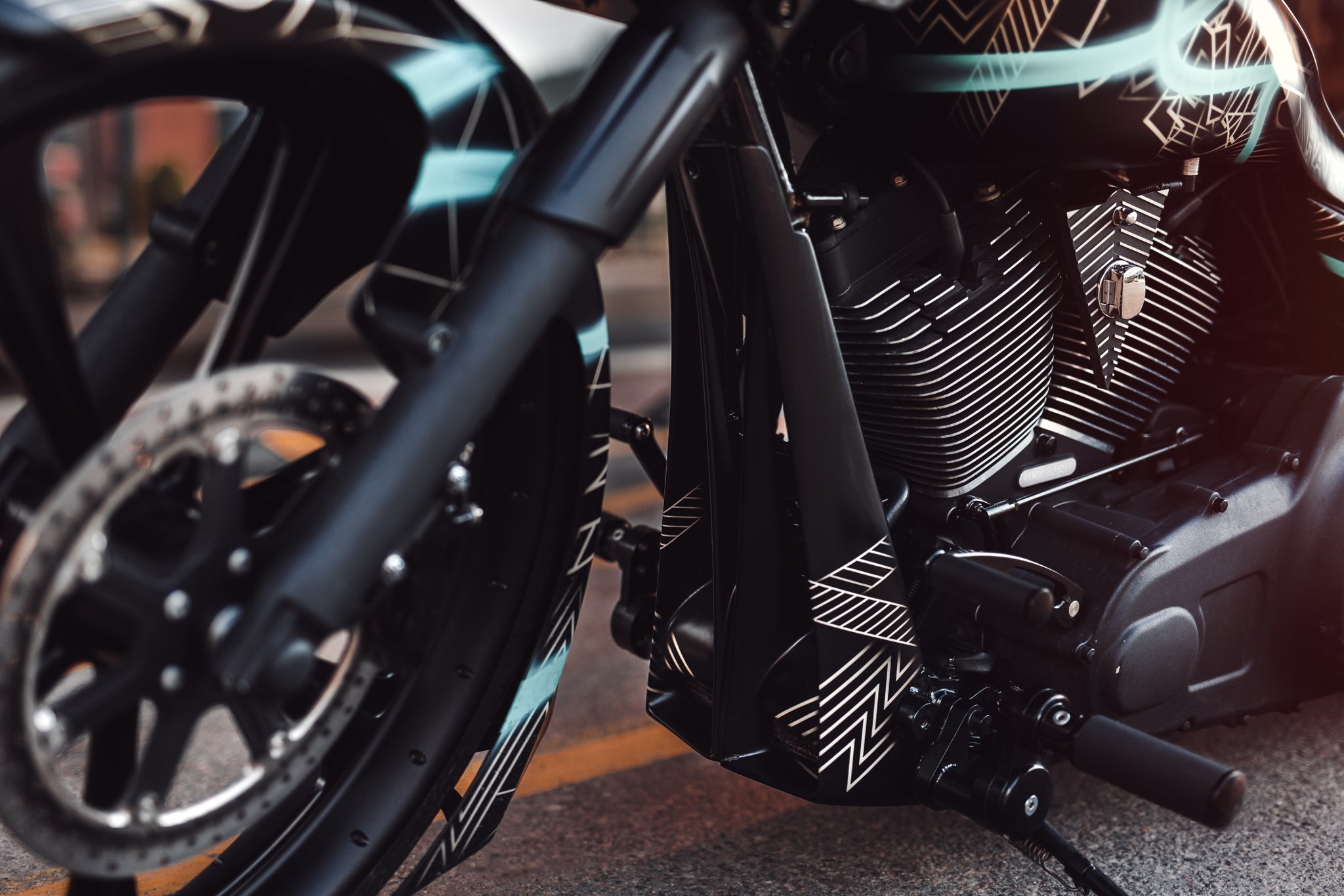 Tommy&Sons Radiator Covers for Softails, V-Rods and Tourings