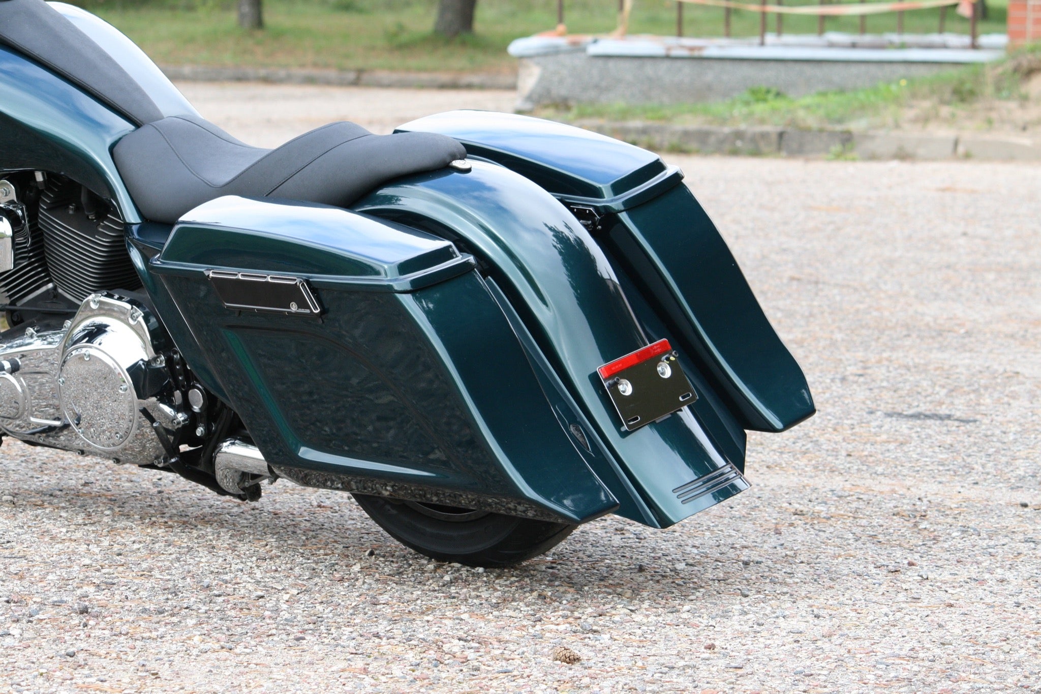 Flow Stretched Saddlebags w/o Lids for Harley Davidson Touring 1993 - 2013 models - Tommy&Sons