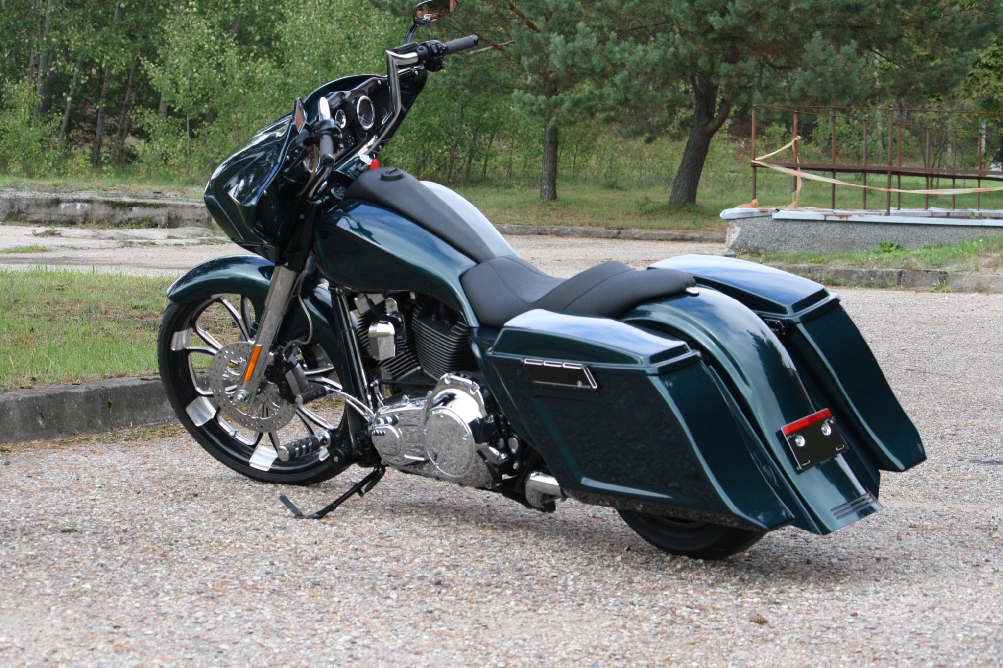 Flow Stretched Saddlebags w/o Lids for Harley Davidson Touring 1993 - 2013 models - Tommy&Sons