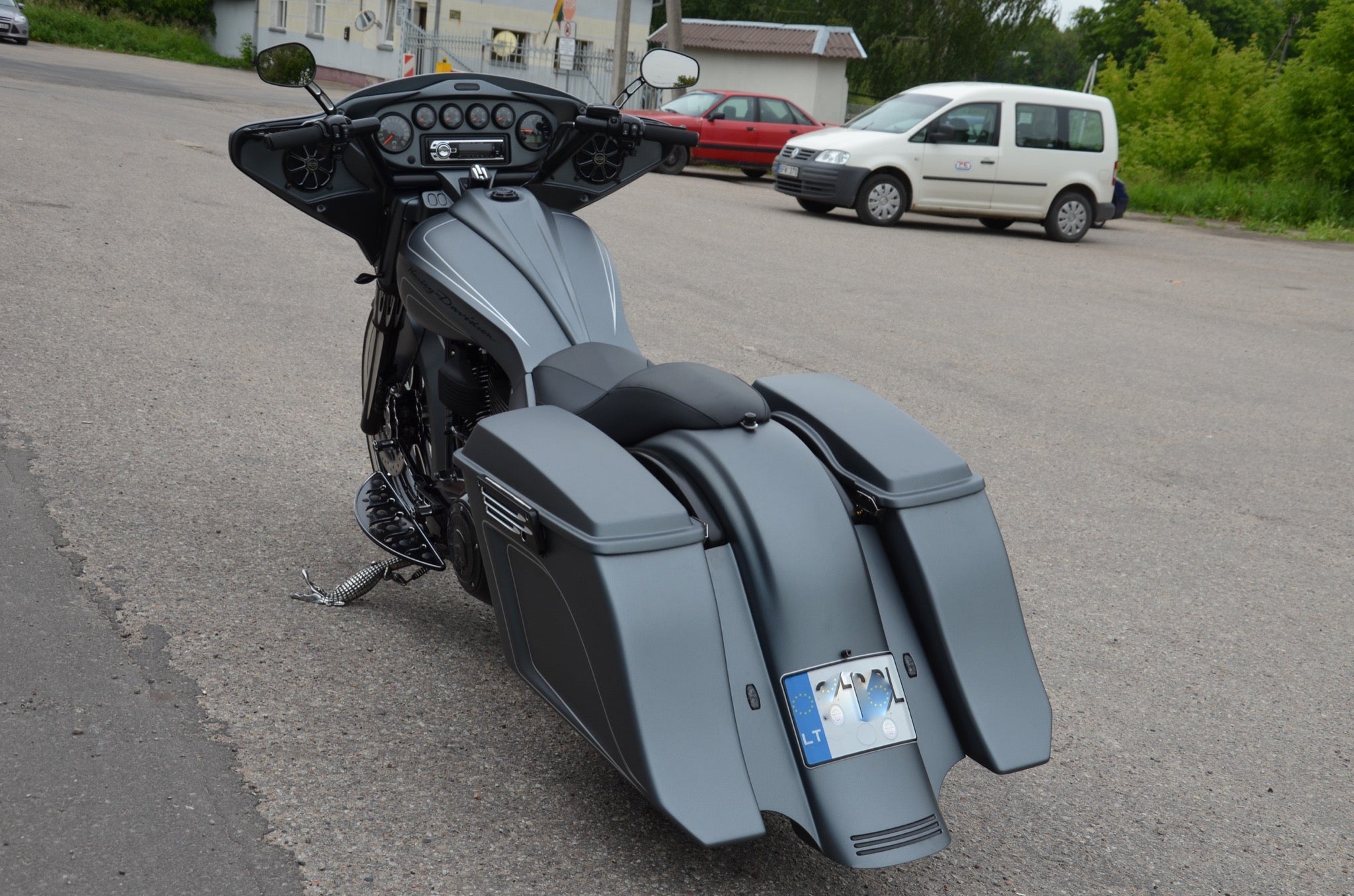 Flow Stretched Saddlebags w/o Lids for Harley Davidson Touring 1993 - 2013 models - Tommy&Sons