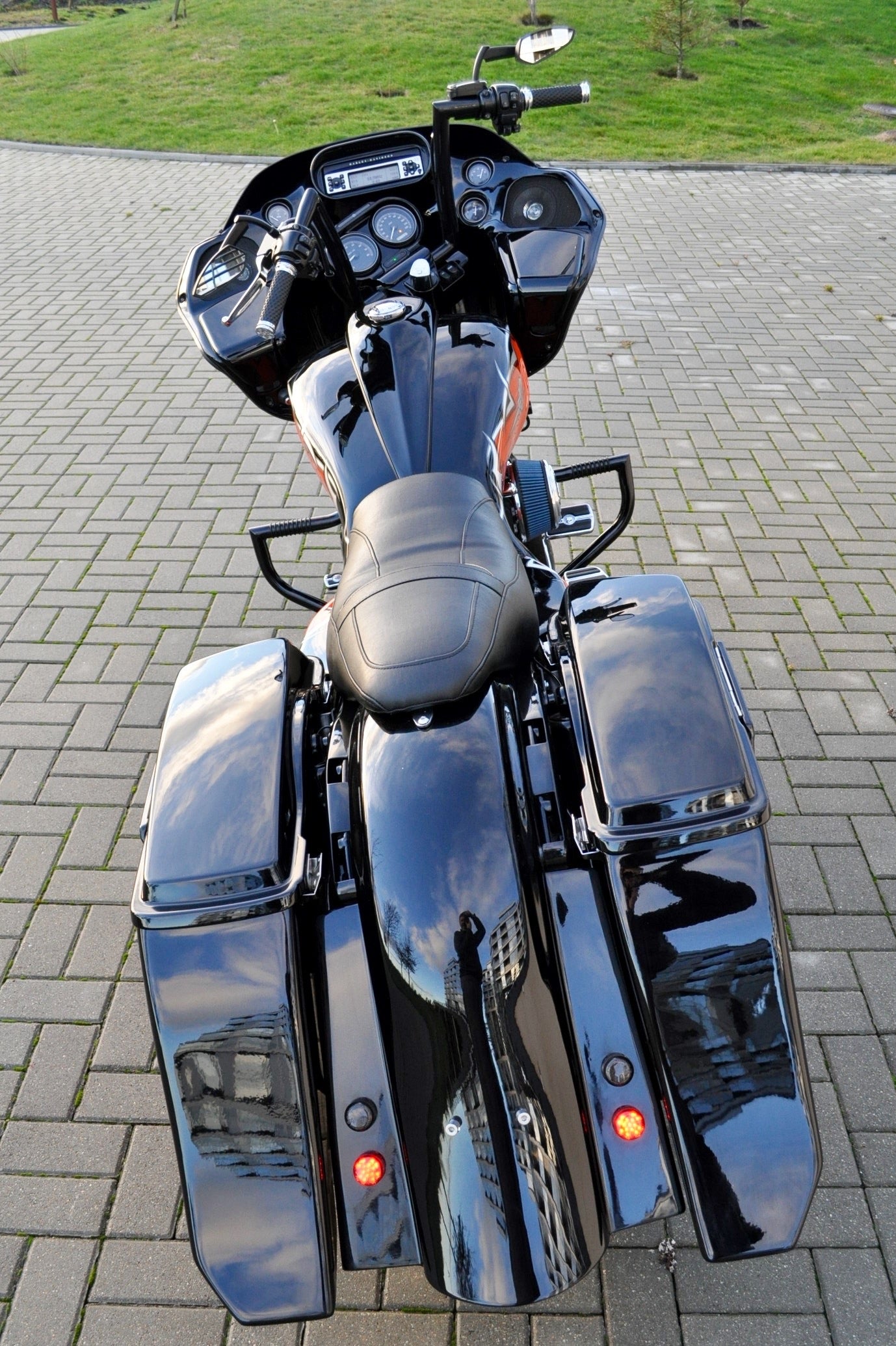 Flow Stretched Saddlebags w/o Lids for Harley Davidson Touring 1993 - 2013 models - Tommy&Sons