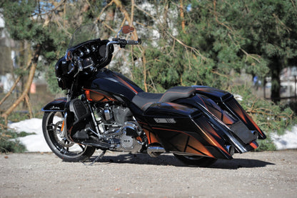 Set of stretched fender and saddlebags Magnus for Harley Davidson Touring 2014 up - Tommy&Sons