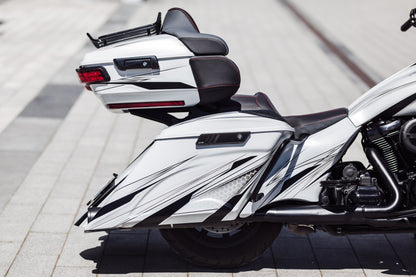 Magnus Stretched Saddlebags w/o Lids for Harley Davidson Touring 2014 up models - Tommy&Sons