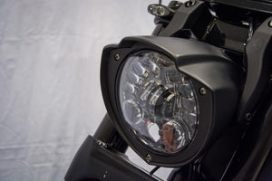 Side mounted custom V-Rod Muscle headlight cover - Tommy&Sons