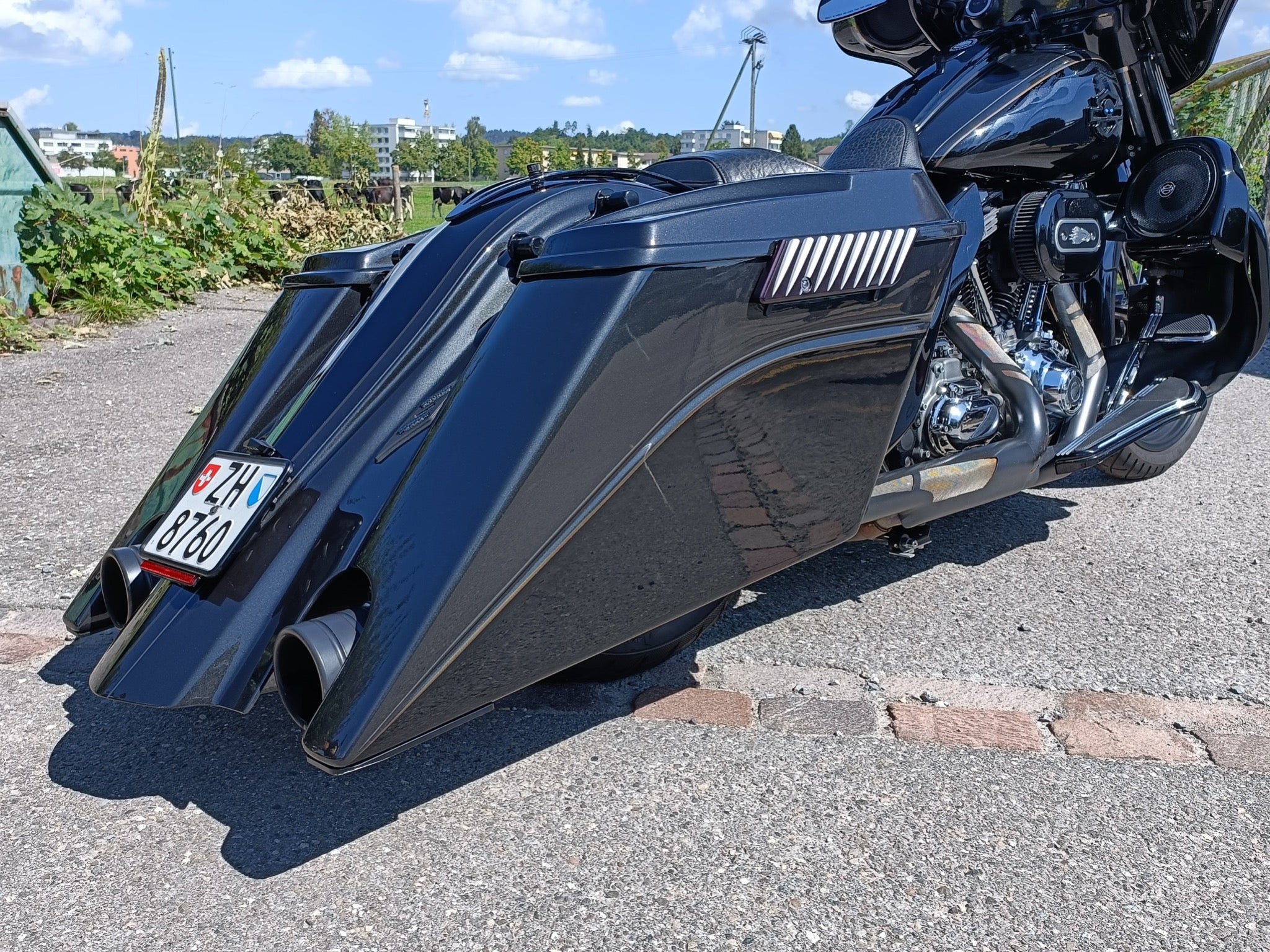 Stretched Saddlebags  Bad Dad  Custom Bagger Parts for Your Bagger