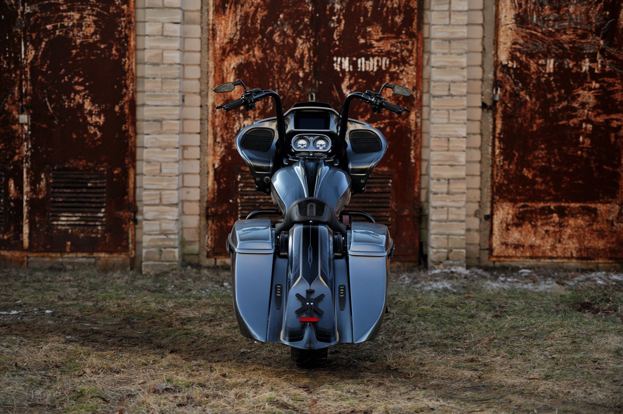 Billow set of stretched rear fender and saddlebags for Harley Davidson Touring 2014 up - Tommy&Sons